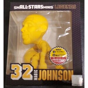 NBA smALL-STARS Legends Minis Magic Johnson Chase Variant 6" Yellow Vinyl Figure